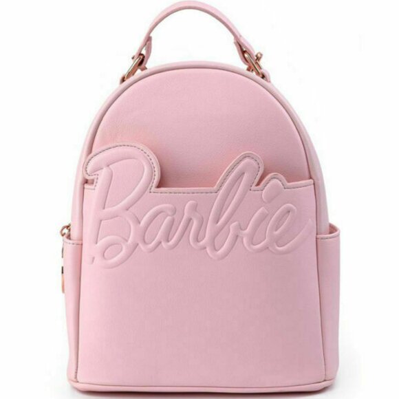 Barbie Rose Gold Logo Convertible Loungefly Backpack main image 4